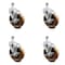 Service Caster 5 Inch High Temp Phenolic Swivel 10mm Threaded Stem Caster Set with Brake SCC-TS20S514-PHRHT-TLB-M1015-4 - alternate 1